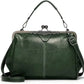 💼2026 New Kattee Elegant Waterproof Women’s Leather Kiss-Lock Tote Handbag