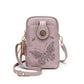 PU Small Openwork Carving Lightweight Crossbody Phone Bag