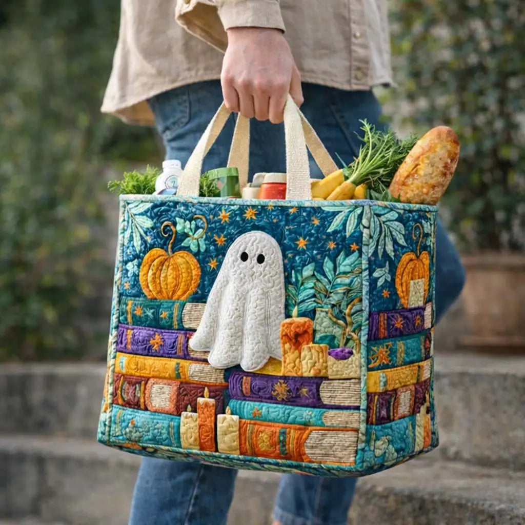 Ghost Tales Quilted Shopping Bag
