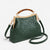 Women's Suede Structured Top Frame Crossbody Bag
