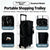 2-in-1 Folding Oxford Shopping Cart with 360° Swivel Wheels