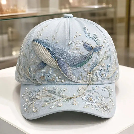 Whale Ocean 3D-printed Creature Pattern Cap