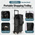 2-in-1 Folding Oxford Shopping Cart with 360° Swivel Wheels