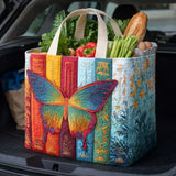 Butterfly Volumes Quilted Shopping Bag