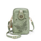 PU Small Openwork Carving Lightweight Crossbody Phone Bag