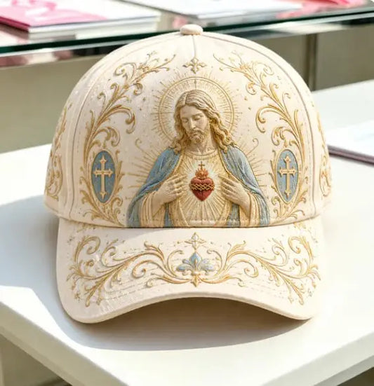 Sacred Heart Faith 3D-printed Creature Pattern Cap