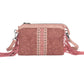 Bohemian PU Crossbody Bag with Western Fringe Tassels & Zipper Closure