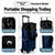 2-in-1 Folding Oxford Shopping Cart with 360° Swivel Wheels