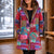 💖Women's Vintage Leaf Print Hooded Coat