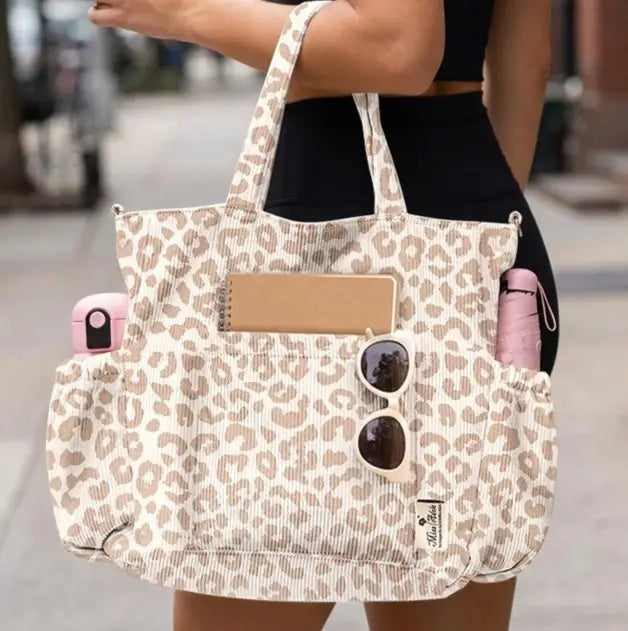 Large Multiple Pockets Corduroy Bag