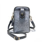 PU Small Openwork Carving Lightweight Crossbody Phone Bag