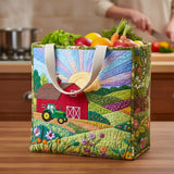 Sunny Farm Quilted Shopping Bag