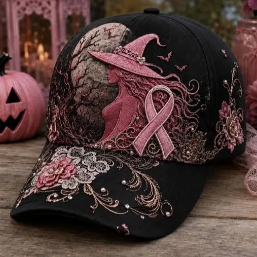 Witch Halloween Breast Cancer 3D-printed Creature Pattern Cap
