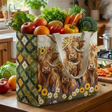 Fluffy Moo Quilted Shopping Bag