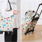 2-in-1 Folding Oxford Shopping Cart with 360° Swivel Wheels