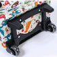 2-in-1 Folding Oxford Shopping Cart with 360° Swivel Wheels