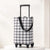2-in-1 Folding Oxford Shopping Cart with 360° Swivel Wheels