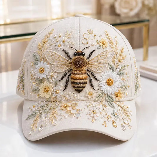 Honey Bee Daisy 3D-printed Creature Pattern Cap