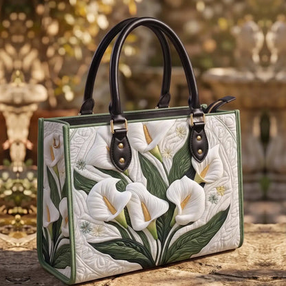 Artisanal Quilted Leather Strap Bible Handbag