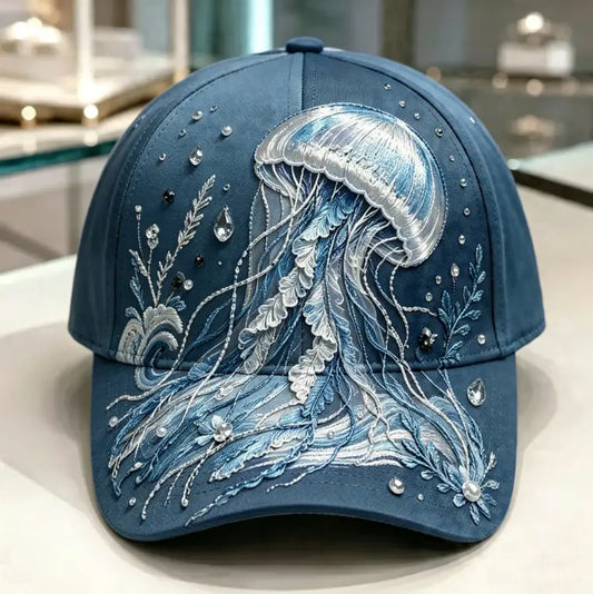 Dark Jellyfish 3D-printed Creature Pattern Cap
