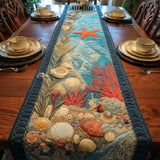 Ocean Deep Quilted Table Runner