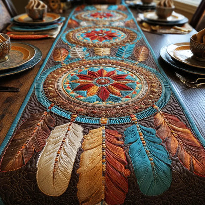 Dreamcatcher Dawn Quilted Table Runner