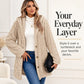 Women’s Plush Cardigan | Oversized Fit, Button Front