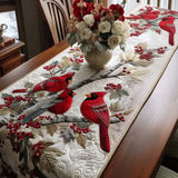 Cardinal Gathering Quilted Table Runner