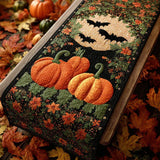 Batty Bout Pumpkins Quilted Table Runner