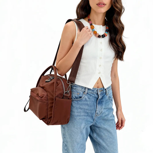 Crossbody Lightweight Quilted Tote Bag