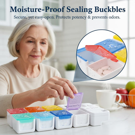 7 Days Pill Dispenser Organizer with Reminder Alarm