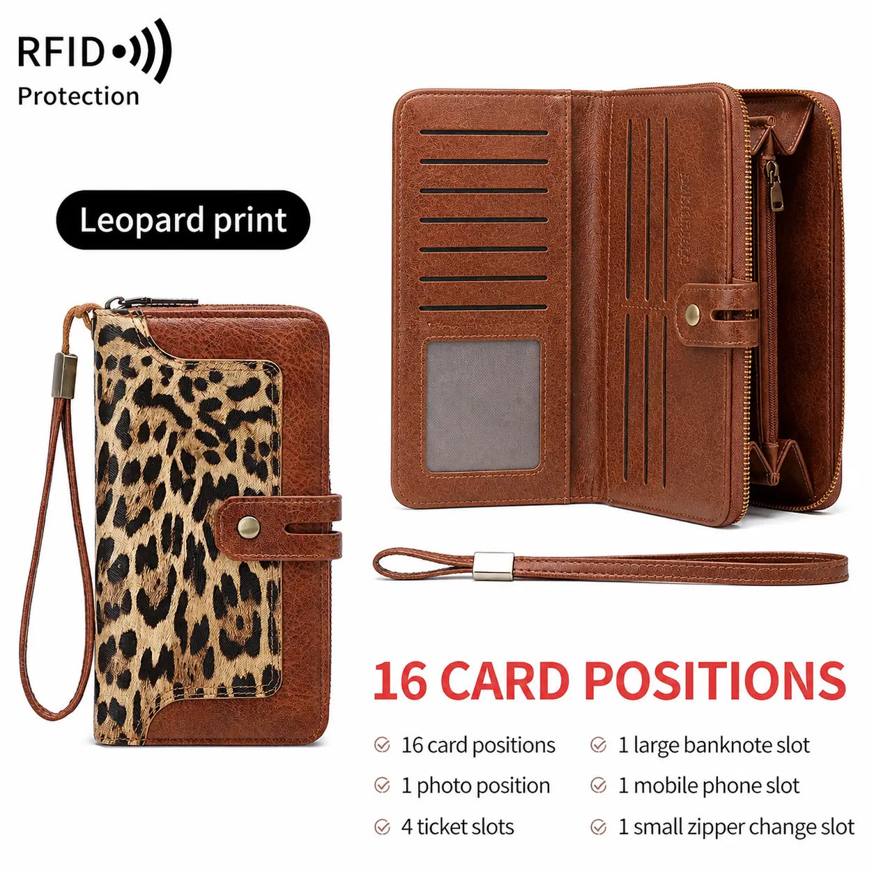 RFID Blocking Leather Wallet