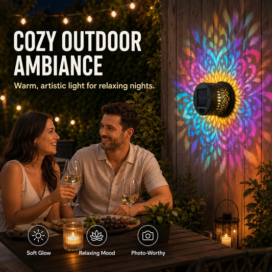 ✨Solar Mandala Wall Light Projector