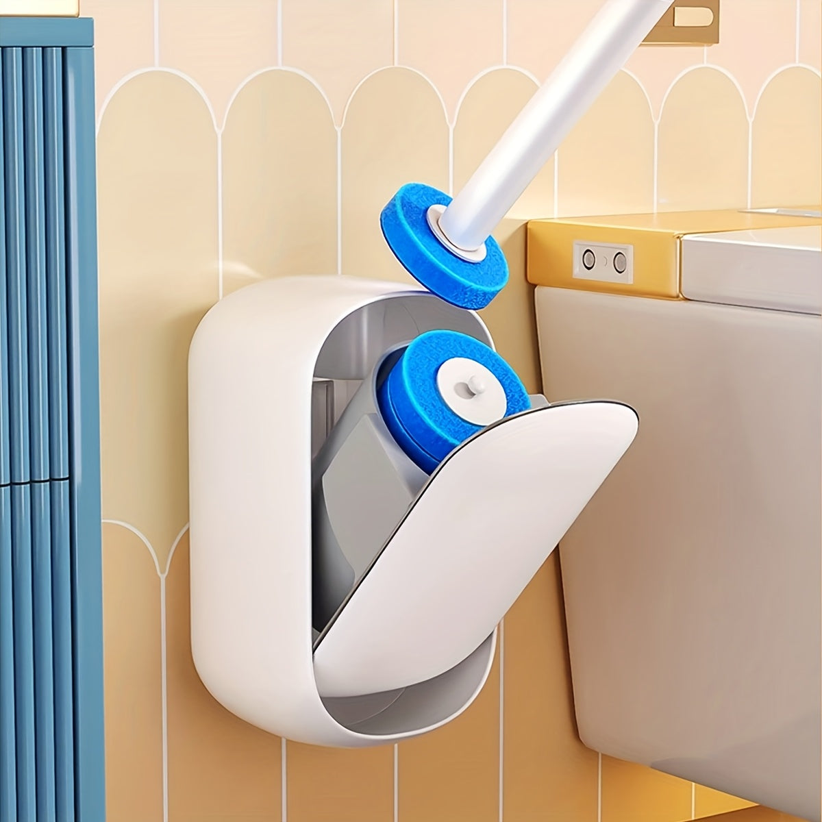 Disposable Wall Mounted Toilet Bowl Brush