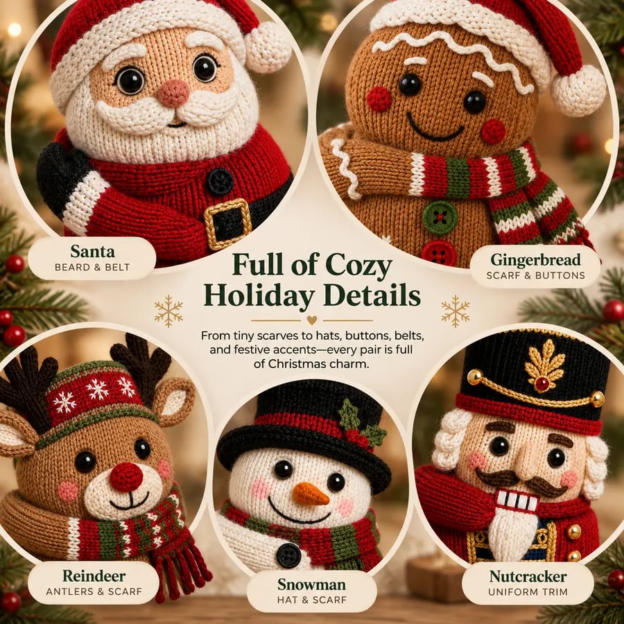 🎅3D Hugging Christmas Cute Knit Holiday Socks