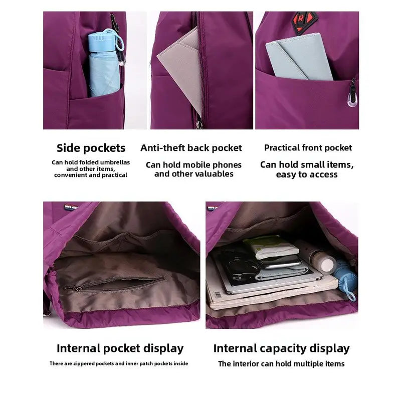 Lightweight Foldable Waterproof Drawstring Backpack