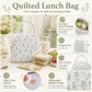 Forest Bear Quilted Lunch Bag
