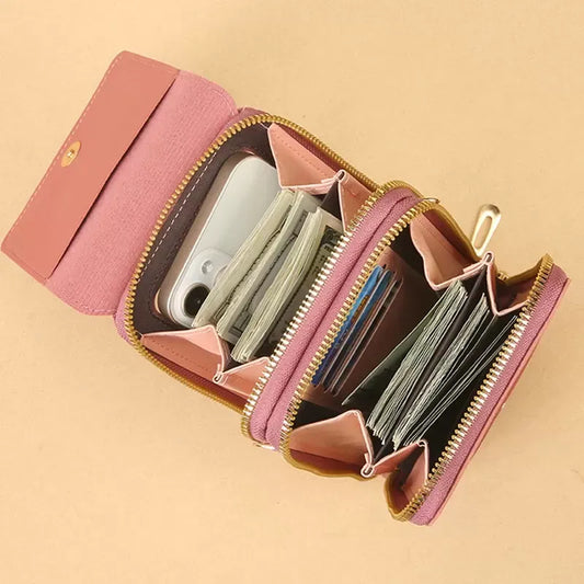 Women's Leather Cell Phone Bag