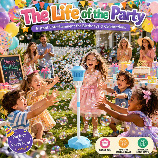 Automatic Bubble Machine for Kids - Bubble Maker with Lights