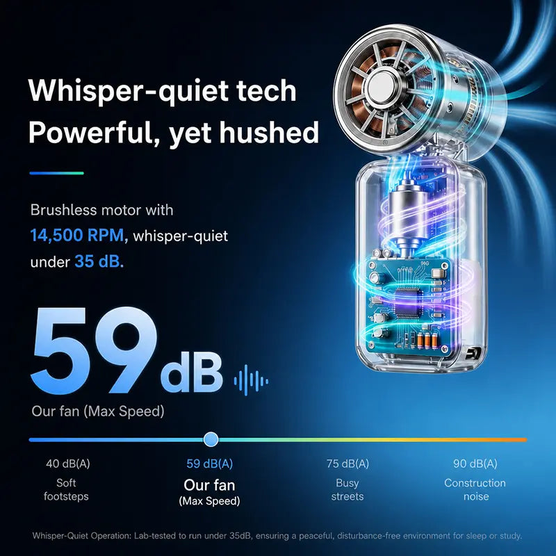 Mini Portable Handheld Clip Fan