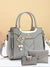 3 PCS Women's Elegant Embroidered Pattern Tote Bag