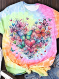 Women's Tie Dye Print Graphic Casual Top