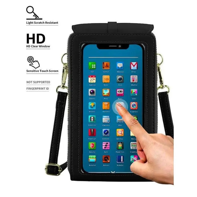 Women's Leather Cell Phone Bag