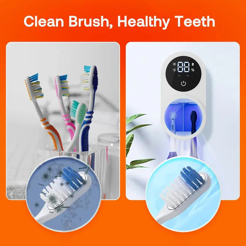 Automatic UV sterilization Sanitizing Smart Toothbrush Holder