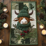 Highland Cow Quilted Table Runner