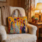 Bohemian Chicken Quilted Tote Bag