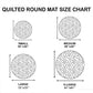 Bass Fishing Rug Sports Abyssal Quilted Round Mat