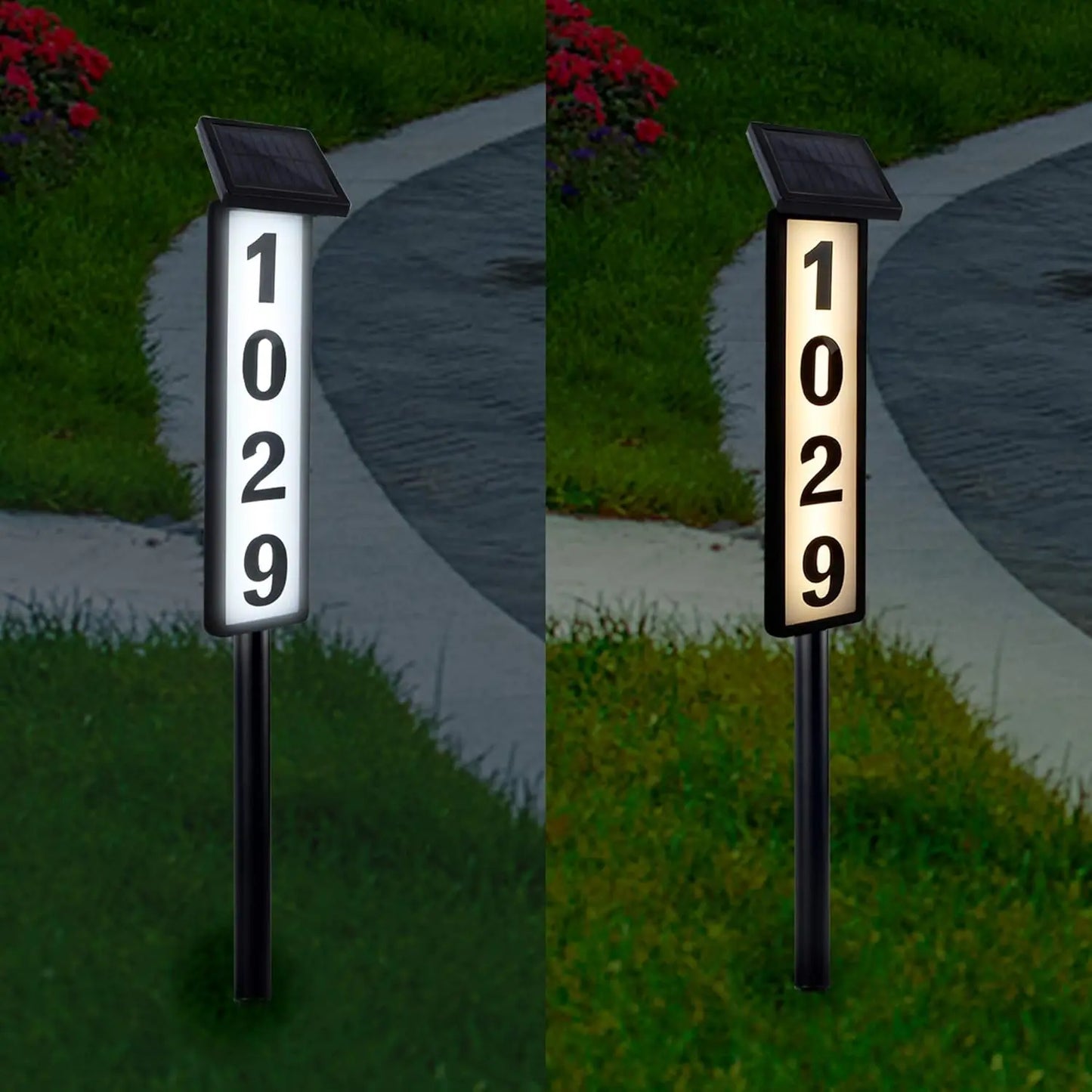 Solar Number for Outside Waterproof Home Address Sign