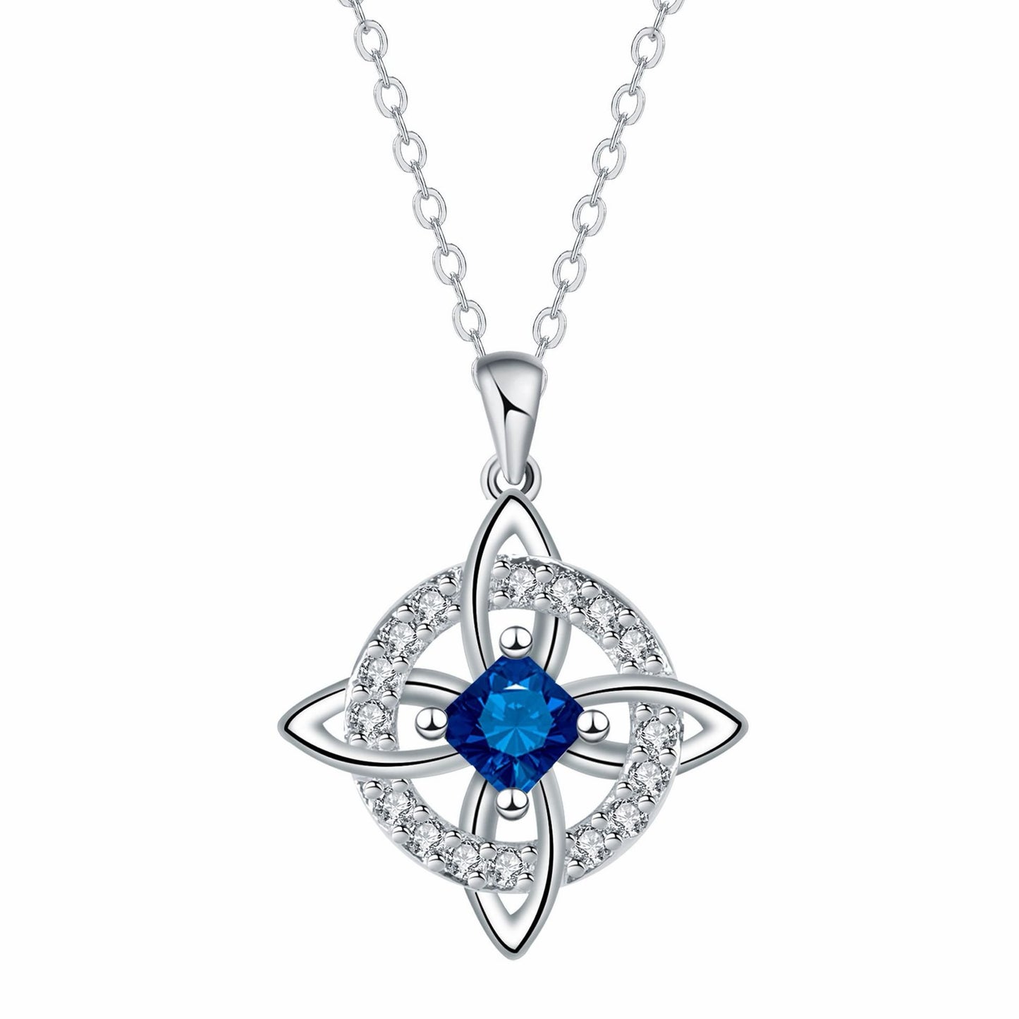 Mystical Birthstone Witches Knot Necklace – Natural Crystal🔮💞