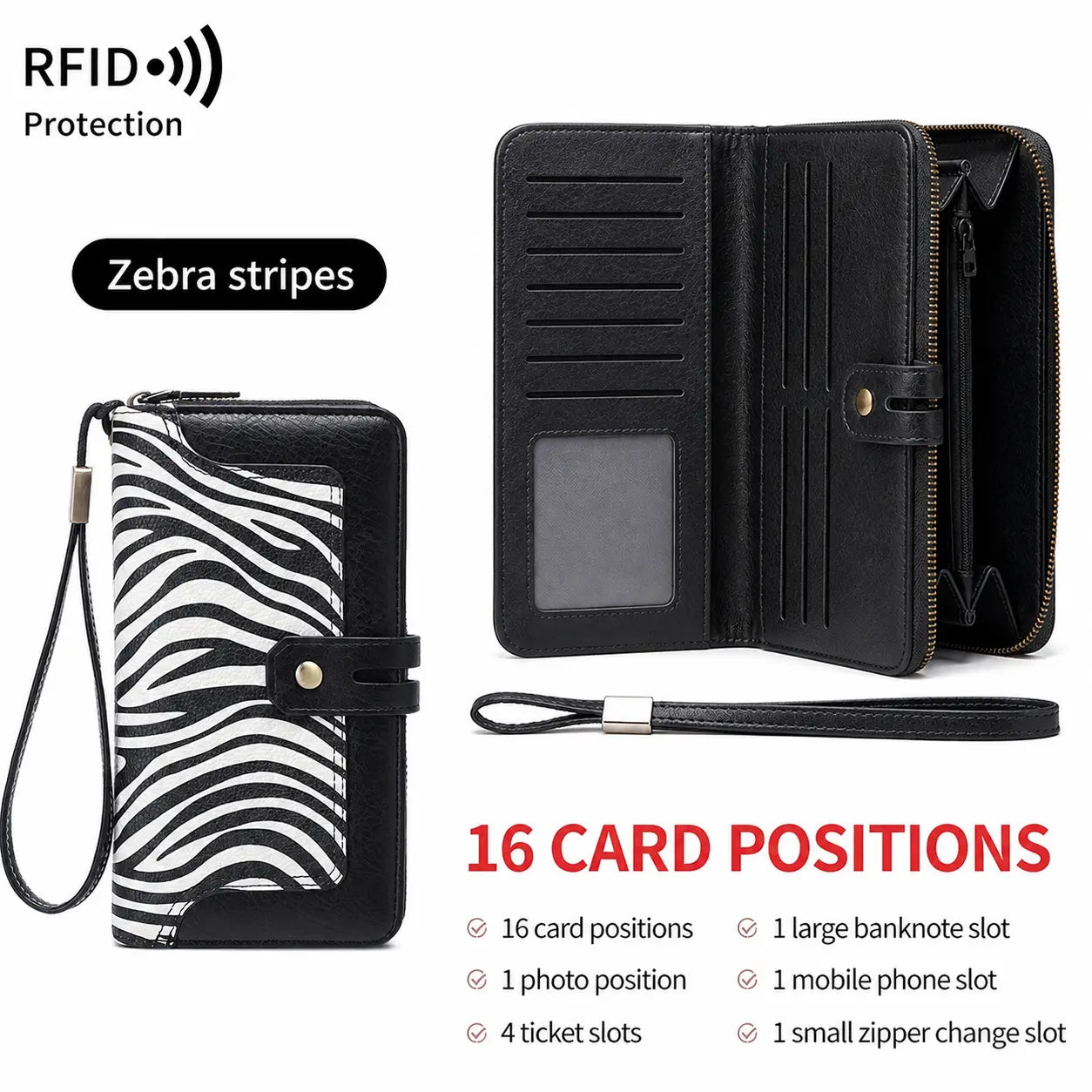 RFID Blocking Leather Wallet